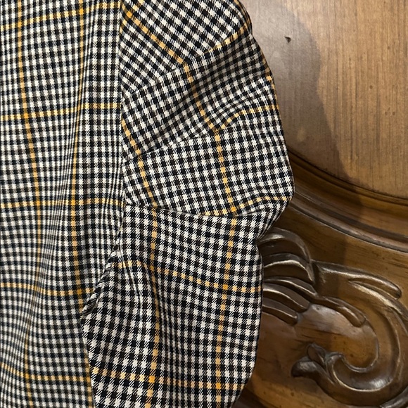 NEW Amanda Uprichard Westwick Checkered Puff Sleeve Plaid Mini Dress Large - Picture 15 of 17